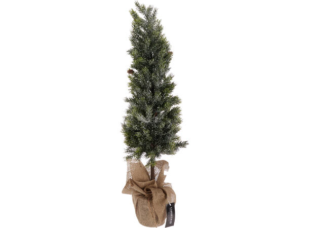 Juletre grønn furu m/kongle 28x80cm 3ass 