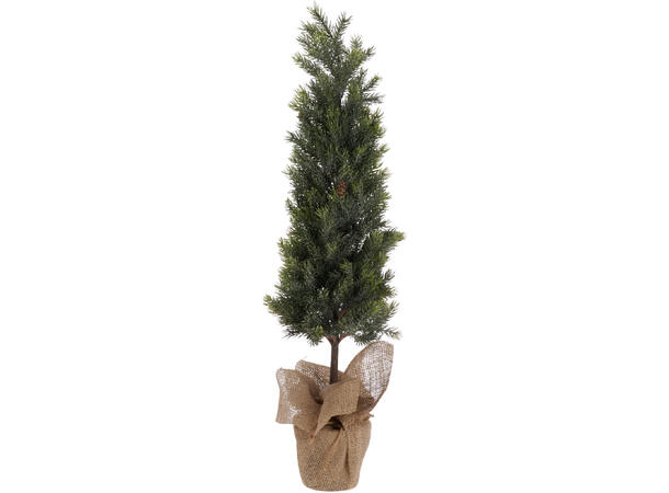 Juletre grønn furu m/kongle 28x80cm 3ass 