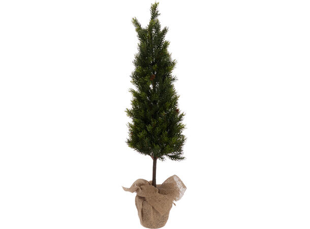 Juletre grønn furu m/kongle 28x80cm 3ass 