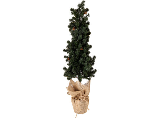 Juletre i potte m/jute 80cm 3ass 