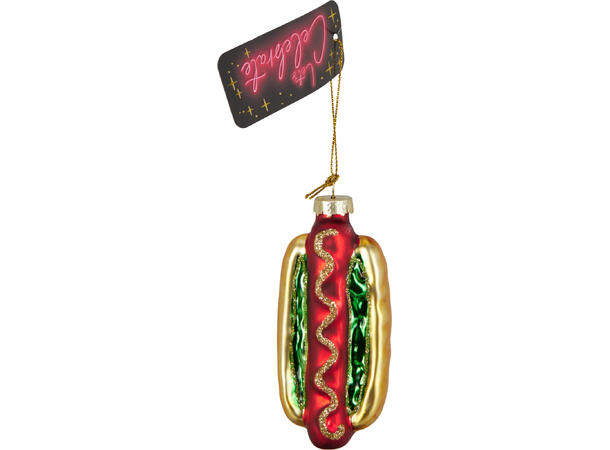 Juletrepynt fastfood glass 6,5x7cm 4ass 12 assortert i eske 