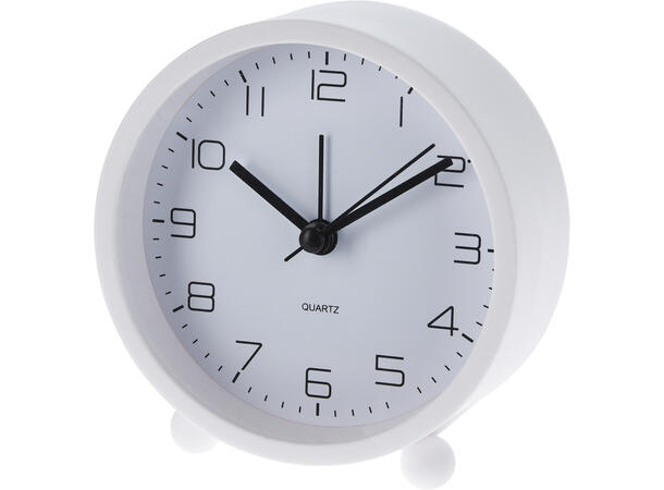 Klokke vekkerklokke 9,5x4cm matt 4ass 
