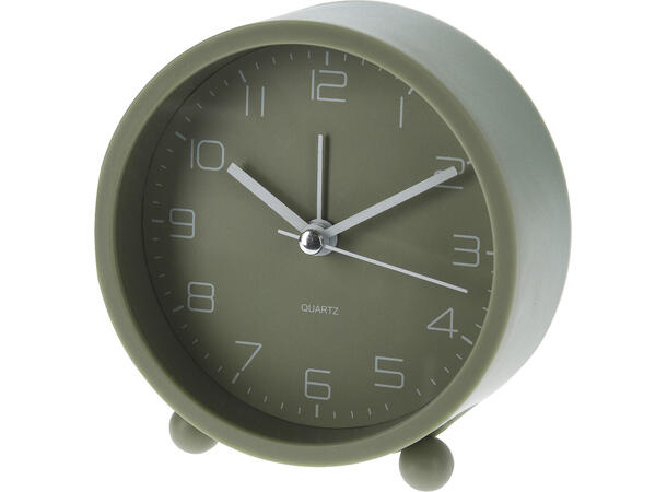 Klokke vekkerklokke 9,5x4cm matt 4ass 