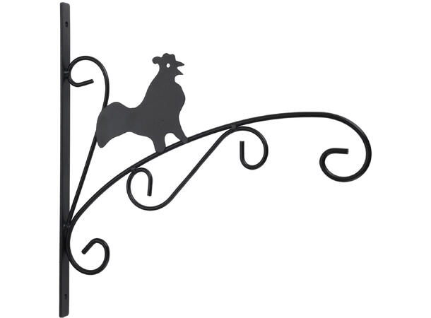 Krok sort metall m/dyr 28x25cm 3ass Forpakning: 12stk 