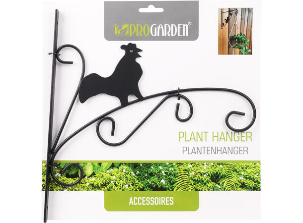 Krok sort metall m/dyr 28x25cm 3ass Forpakning: 12stk 