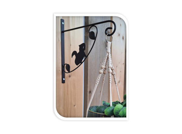 Krok sort metall m/dyr 28x25cm 3ass Forpakning: 12stk 