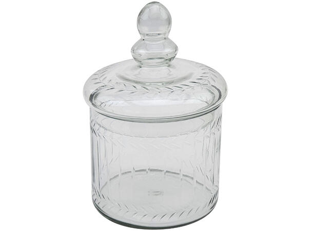 Krukke glass 14x14x19cm Volum:1,6 liter 
