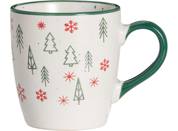 Krus Julekos keramikk 200ml 4stk ass Vekt: 200gram XMAS, Juletre, HOHO, vott 