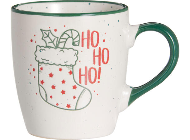 Krus Julekos keramikk 200ml 4stk ass Vekt: 200gram XMAS, Juletre, HOHO, vott 