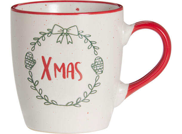 Krus Julekos keramikk 200ml 4stk ass Vekt: 200gram XMAS, Juletre, HOHO, vott 