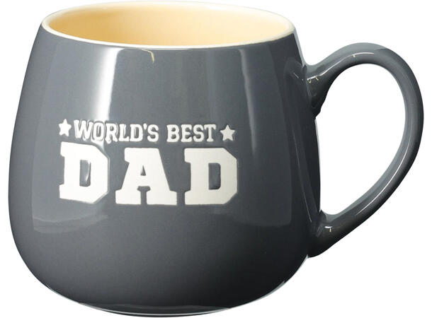 Krus Papa Dad keramikk 440ml 3ass Forpk 6stk 