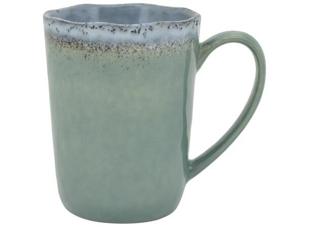 Krus gråblå keramikk 8,5x8,5x11,2cm Volum: 0,4 l. Oppvaskmaskin og mikro 