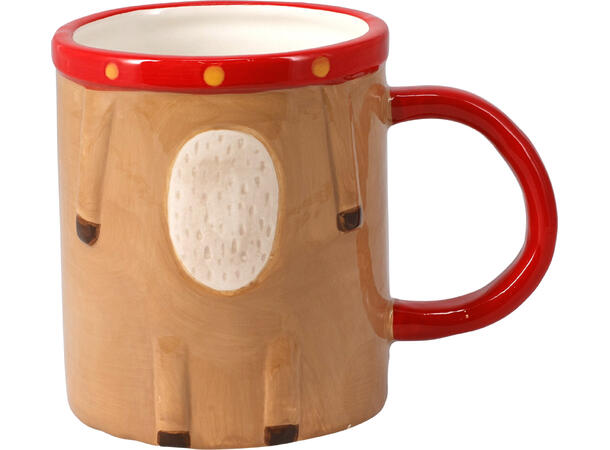 Krus og skål keramikk julefugur 4ass Skål: 14x6,5cm 400ml Krus:9x16,5cm 350ml 