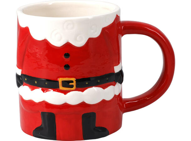 Krus og skål keramikk julefugur 4ass Skål: 14x6,5cm 400ml Krus:9x16,5cm 350ml 