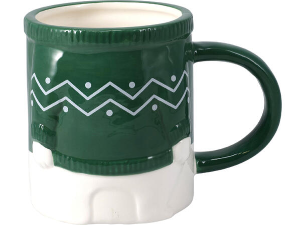 Krus og skål keramikk julefugur 4ass Skål: 14x6,5cm 400ml Krus:9x16,5cm 350ml 