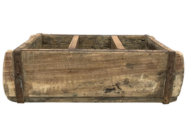 Kurv murstein antikk tre 3delt 32x14x9cm 