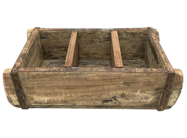 Kurv murstein antikk tre 3delt 32x14x9cm 