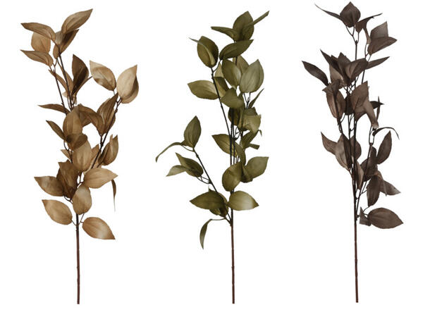 Kvist m/blader grønnfarger 87cm 3ass Forpkn 24stk 