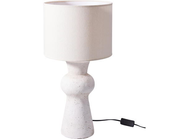 Lampe lys sement m/linskjerm 54,5cm Sement. E27 