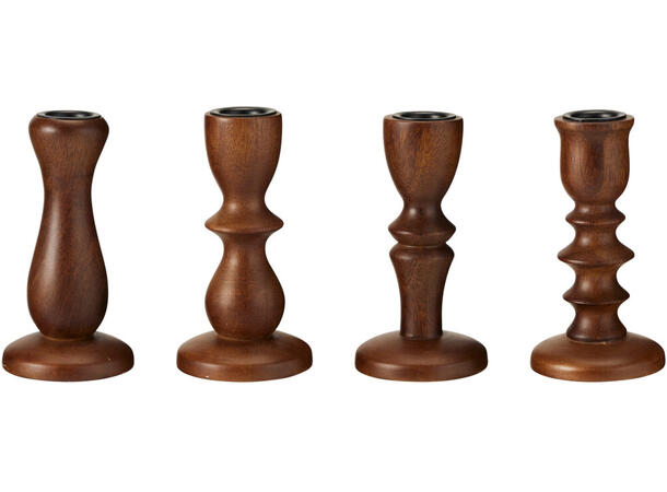 Lysestake mangotre mørk brun 12,5cm 4ass Display 12stk 