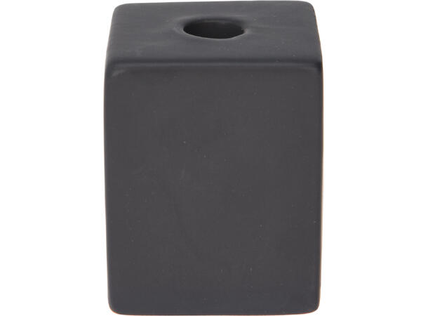 Lysestake mini kronlys sort keramikk5ass Display med 20 stk assortert 