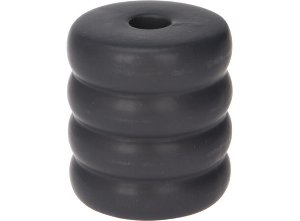 Lysestake minilys sort keramikk 5ass Display med 20 stk assortert 