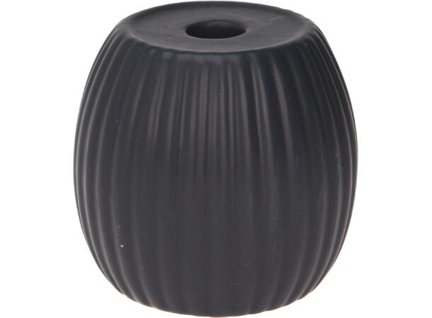 Lysestake minilys sort keramikk 5ass Display med 20 stk assortert 