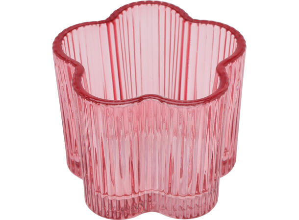 Lysestake telys blomster 8x8xcm 6ass Forpk:36st Rosa,gul,oran,rosa,hvit,grønn 