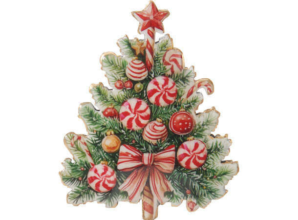 Magnet Metall julefigurer 10cm 8ass Display 72stk 