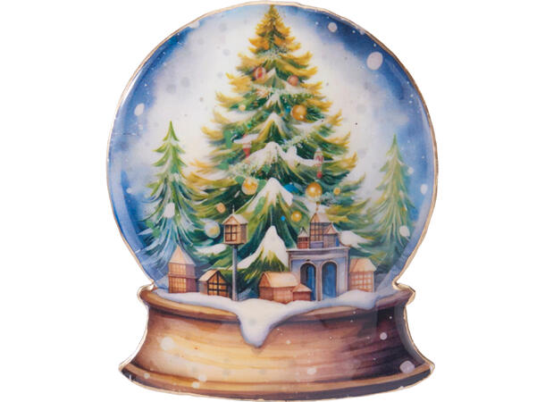 Magnet Metall julefigurer 10cm 8ass Display 72stk 