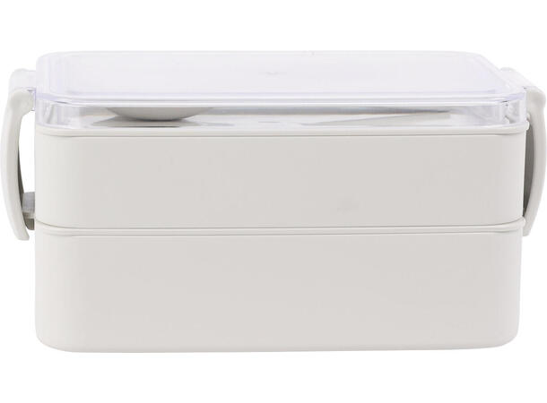 Matboks 18x10x9cm PP materiale 4ass Forpk 12stk 400ml+500ml og bestikk 