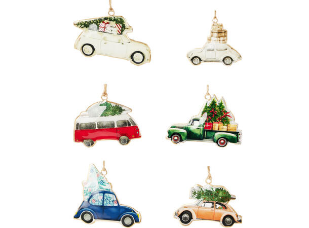 Metallfigur biler ca.10cm 6ass Display 72stk 