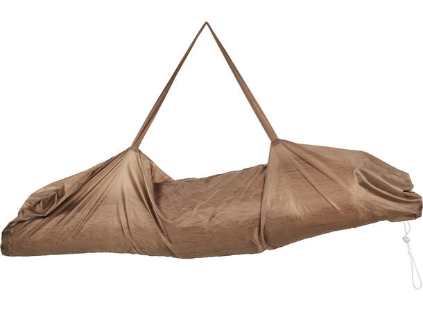 Parasoll nylonstrå Brunt metall 220cm 