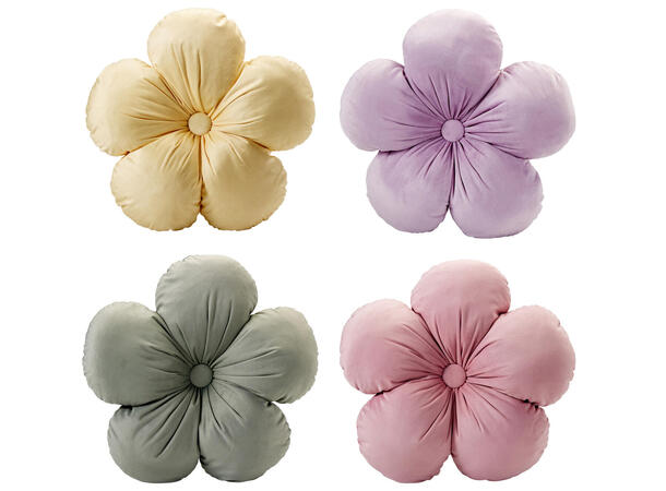 Pute blomster med fyll 40cm 4ass Med polyesterfyll 