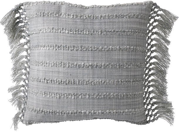 Pute m/frynser bomull 43x43cm 2ass Bomull. Frynser 
