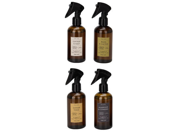 Romspray brun flaske 200ml h:16,5cm 4ass 
