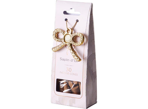 Røkelseskjegler 30stk m/holder 4ass Display 32stk Burgunder Rosa Lilla Hvit 