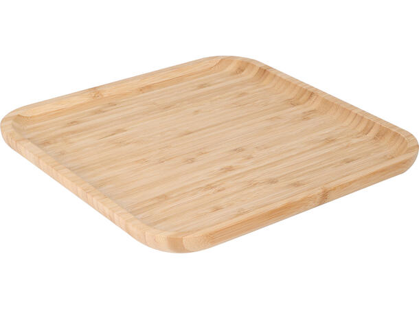 Serveringsbrett bambus 30x30x2 cm Vekt: 600 gram 