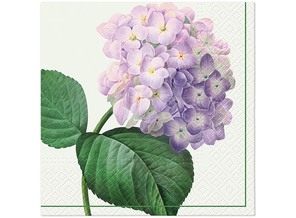 Serviett Vintage Hydrangea Lunsjserviett 20 stk 3-lags 33x33cm 