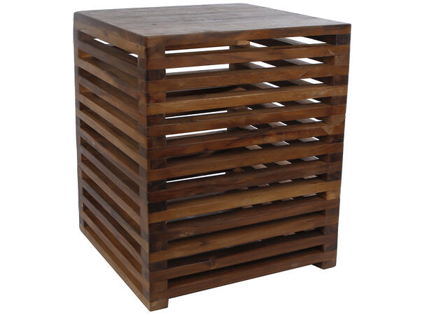 Sidebord Potteskjuler brunt 38x38x46cm Kan snus og brukes som potteskjuler 