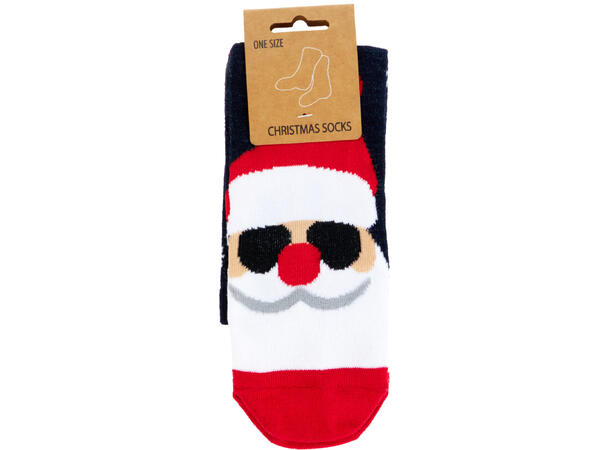 Sokk julemotiv ass farger 8ass design Display med 48stk 100% Polyester 