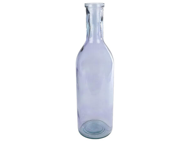 Vase flaske resirkulert glass 15x50cm 