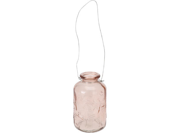 Vase med metallhank 5,5x10cm 3ass 