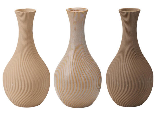 Vase sandfinish 8,5x18cm 3ass 