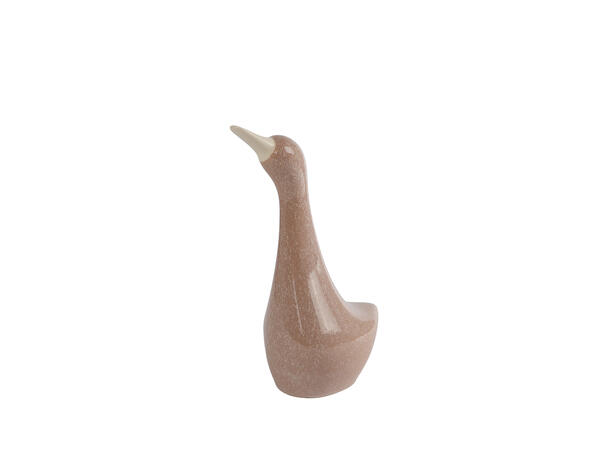 And beige/kremhvit keramikk 13x8 x20 cm 