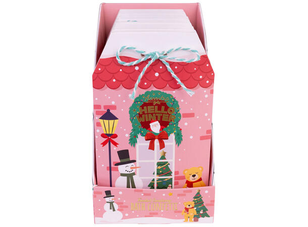 Badekonfetti rosa 10g Frosted Cranberry Display 10stk Vegansk 
