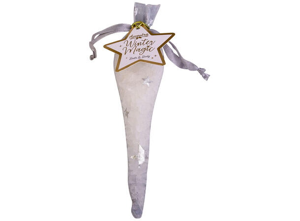 Badesalt Winter Magic i pose 40g 2ass Kokosnøtt Vegansk. Produsert i Tyskland 
