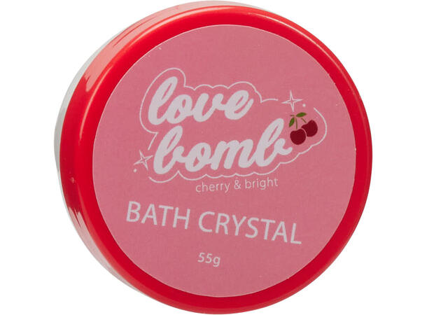 Badesett krystall/såpe hjerte gave 2 deler. Såpe: 75g Badekrystaller: 55g 