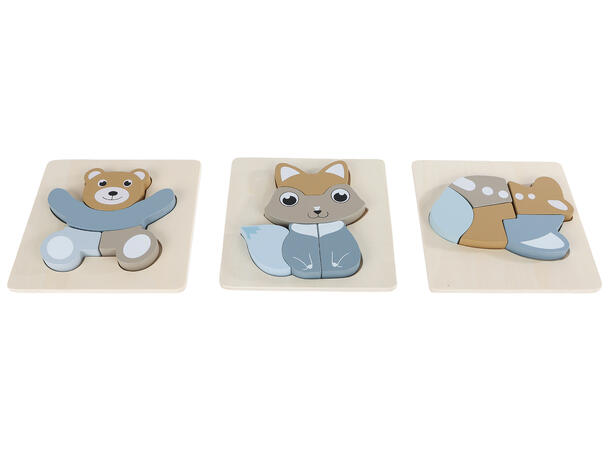 Big Tree Puzzle 5 deler FSC 15x15cm 3ass 