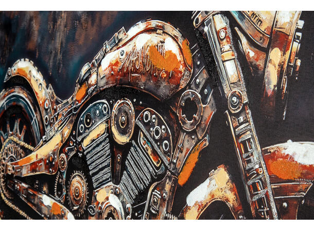 Bilde lerretstrykk motorsykkel 50x100cm Shiny foliert fototrykk 